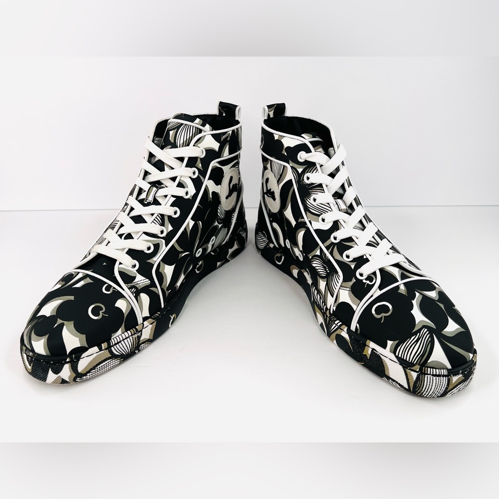 CHRISTIAN LOUBOUTIN Louis Orlato Flat Petunia High Top Sneakers EU 44 - US 11 - Picture 7 of 12